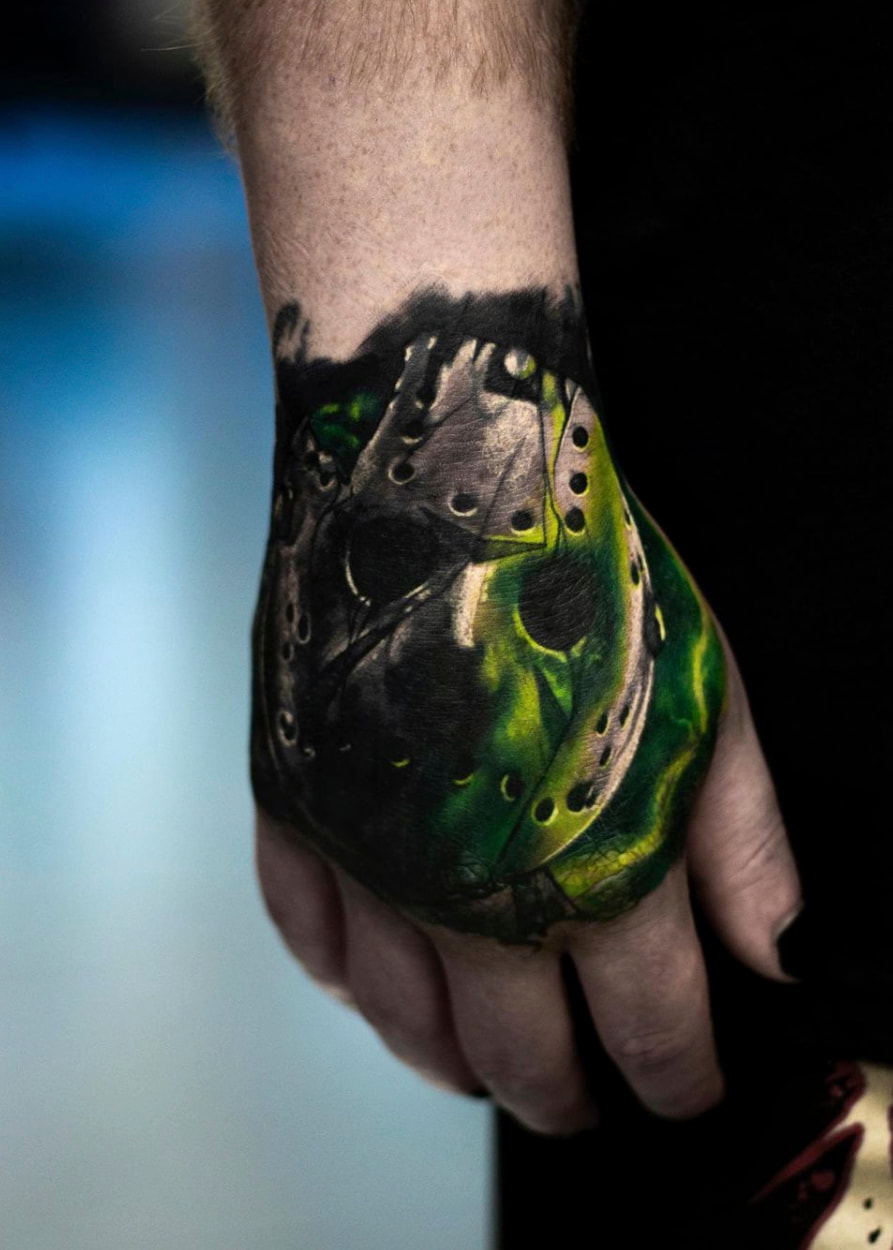 joshua beatson colour everblack tattoo studio sheffield b&w dark gothic portrait realism
